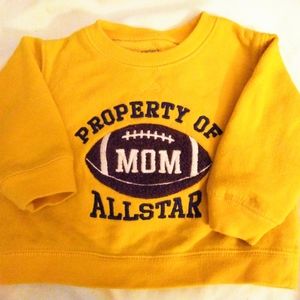 6 months baby boy yellow sweatshirt